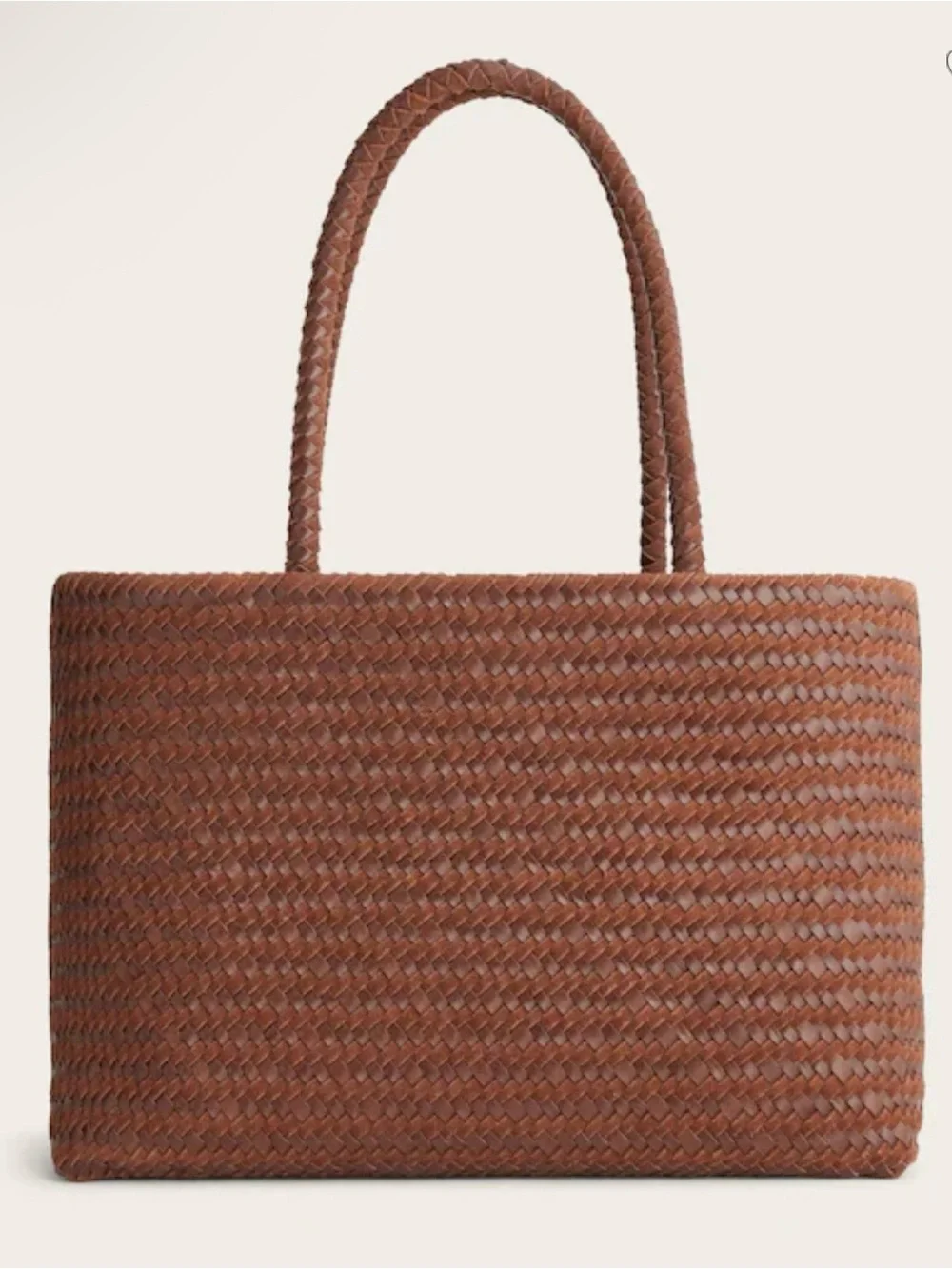 Madewell woven tote in suede&leather